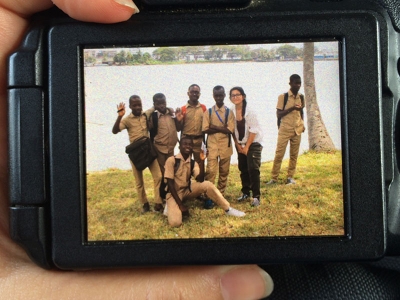 Gruppenfoto mit Kindern der Elfenbeinküste