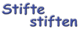„Stifte stiften“-Logo transparent Text für Presse und Blog