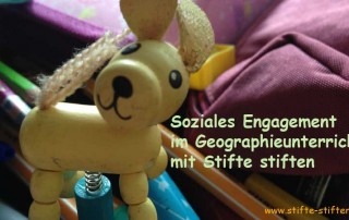 Soziales Engagement im Geographieunterricht mit Stifte stiften