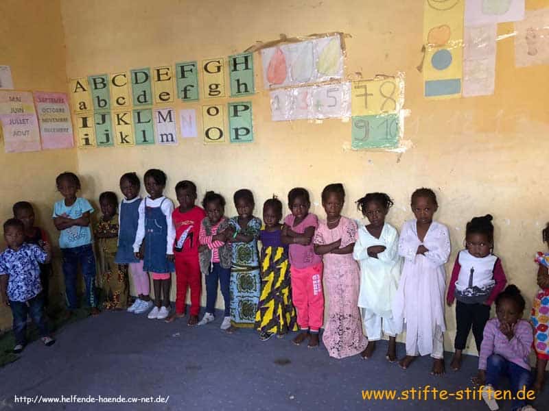 Kinder der Kindergartenklasse in Mauretanien