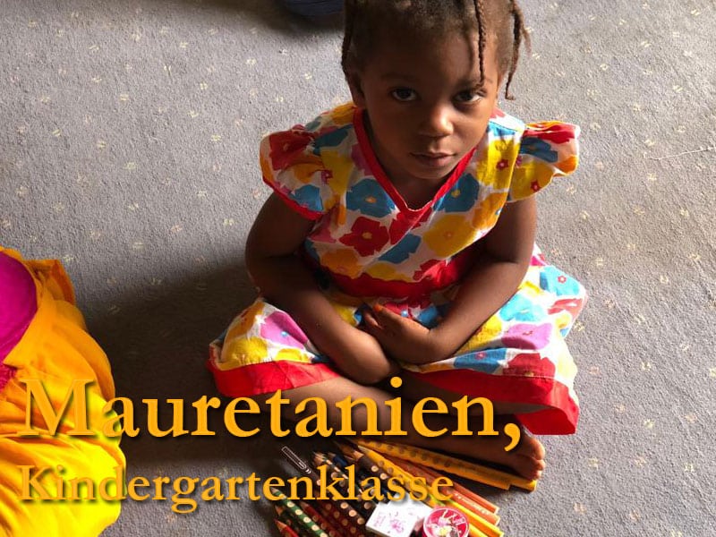 Stifte für Kindergartenklasse Mauretanien